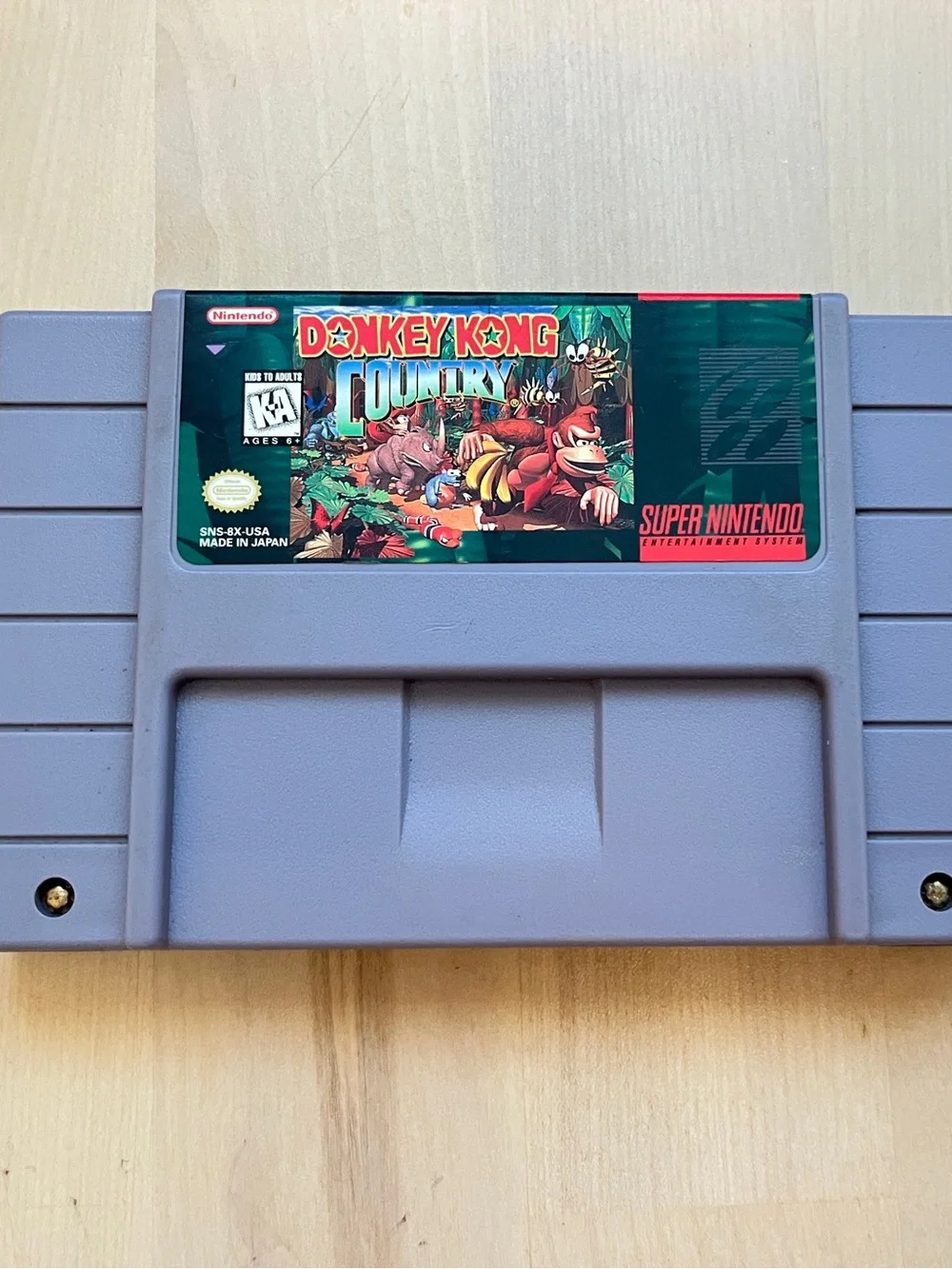 Nintendo SNES Donkey Kong Country Authentic Tested Working Game Cartridge